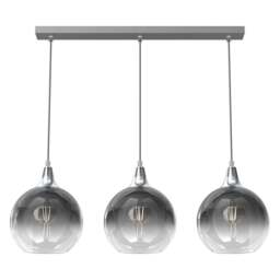 Milagro Monte Silver Pendant Lamp 230V - Size: 20 x 60 x 90cm - Wilko - thumbnail 1