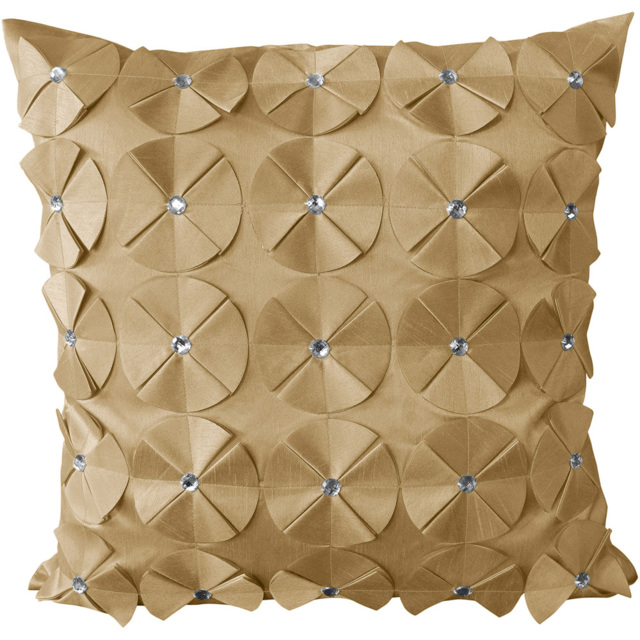 Intimates Vogue Diamante Latte Filled Cushion 43 x 43cm 2 Pack - Cream - Wilko - image 1