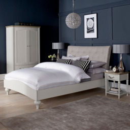 Bentley Designs Montreux King Size Pebble Grey Vertical Stitch Upholstered Bedstead - Wilko - thumbnail 6