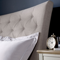 Bentley Designs Montreux King Size Pebble Grey Vertical Stitch Upholstered Bedstead - Wilko - thumbnail 5