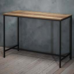 Hoxton Wood Effect Desk - Size: 470 x 1050 x 750cm - Brown - LPD Home - Wilko - thumbnail 1