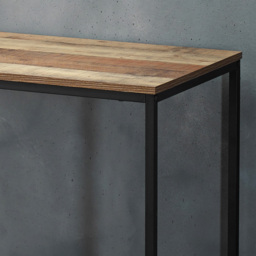 Hoxton Wood Effect Desk - Size: 470 x 1050 x 750cm - Brown - LPD Home - Wilko - thumbnail 3
