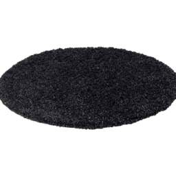 Desire Rugs Oxford Anthracite Plain Round Shaggy Rug 120 x 120cm - Wilko - thumbnail 1
