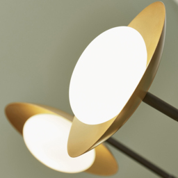 Merano Tivoli Gold and Dark Bronze 6 Light Ceiling Semi Flush - Size: 85 x 85 x 73cm - Wilko - thumbnail 5
