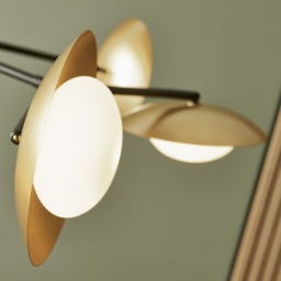 Merano Tivoli Gold and Dark Bronze 6 Light Ceiling Semi Flush - Size: 85 x 85 x 73cm - Wilko - thumbnail 4