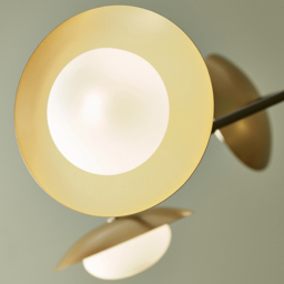 Merano Tivoli Gold and Dark Bronze 6 Light Ceiling Semi Flush - Size: 85 x 85 x 73cm - Wilko - thumbnail 6