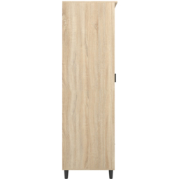 Stockholm Chevron Single Door Single Drawer Sonoma Oak Wardrobe - Size: Single Door, Single Drawer - Wood - LPD Home - Wilko - thumbnail 6