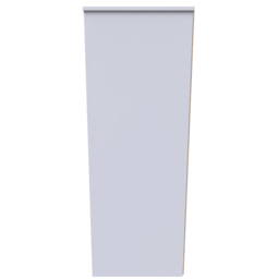 Crowndale Monaco 5 Drawer Grey Gloss and White Tall Bedside Cabinet Ready Assembled - Grey Gloss & White - Wilko - thumbnail 5