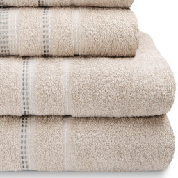 Rapport Home Berkley Embroidered Super Soft Pure Cotton Natural Face Towel - Cream - Wilko - thumbnail 4