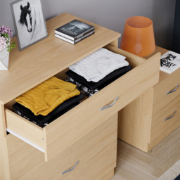 Vida Designs Riano 5 Drawer Pine Chest of Drawers - Brown - Wilko - thumbnail 6