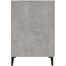 vidaXL 2 Door Computer Desk Concrete Grey and Black - Size: 75 x 140 x 50cm - Wilko - thumbnail 7