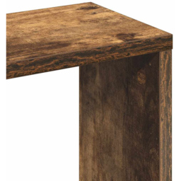 vidaXL 5 Shelf Smoked Oak Wooden Wall Shelf - Size: 90 x 36 x 16cm - Brown - Wilko - thumbnail 7