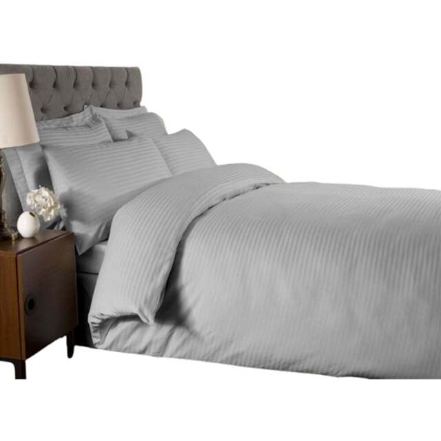 Rapport Home Single Silver 250 Thread Count Cotton Percale Quilt Cover - Wilko - image 1