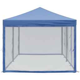 vidaXL 3 x 6m Blue Foldable Party Tent with Sidewalls - Wilko - thumbnail 5