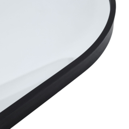 H&O Direct Black Aluminium Alloy Frame Arched Wall Mirror 70cm - Size: 70 x 50 x 2.8cm - Wilko - thumbnail 4