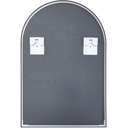 H&O Direct Black Aluminium Alloy Frame Arched Wall Mirror 70cm - Size: 70 x 50 x 2.8cm - Wilko - thumbnail 3