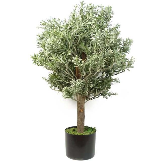 Botanik Large Artificial Boxwood Style Artemisa Topiary Plant 14cm - Size: 70 x 40 x 40cm - Green - Wilko - image 1