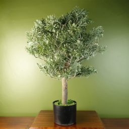 Botanik Large Artificial Boxwood Style Artemisa Topiary Plant 14cm - Size: 70 x 40 x 40cm - Green - Wilko - thumbnail 3