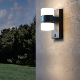 EGLO Atollari LED 2 Light Black Exterior Sensor Wall Light - Size: 10.0 x 15.5 x 23.0cm - Wilko - thumbnail 3
