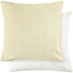 Serene Pica Burnt Cream Cushion Cover - Size: 43 x 43cm - Wilko