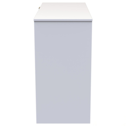 Crowndale Cube 4 Drawer Matt Indigo and White Dressing Table - Blue - Wilko - thumbnail 5