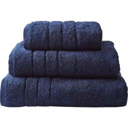 Allure Bath Fashions Navy Hotel Luxury Heavyweight Hand Towel - Size: 50 x 90cm - Blue - Wilko