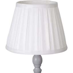Lighting Collection Barnes White Pleated Tapered Lamp Shade 20cm - Size: 16 x 21 x 21cm - Wilko - thumbnail 1