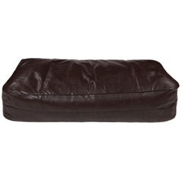 Kaikoo Single Chocolate Faux Leather Bean Bag Bed - Brown - Wilko - thumbnail 3