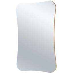 Yearn Barnsbury Gold Organic Wall Mirror 90 x 60cm - Wilko