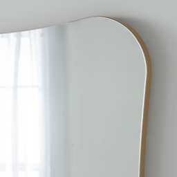 Yearn Barnsbury Gold Organic Wall Mirror 90 x 60cm - Wilko - thumbnail 4
