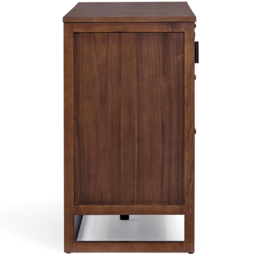 Teamson Home Hatteras 2 Door 3 Drawer Walnut Sideboard - Size: 81.28 x 139.7 x 45.72cm - Wilko - thumbnail 5