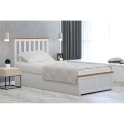 Comfy Living Single White Gas Lift Ottoman Bed - Wilko - thumbnail 7