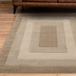 Homemaker Daytona Border Latte Rug 80 x 150cm - Brown - Wilko - thumbnail 3