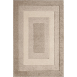 Homemaker Daytona Border Latte Rug 80 x 150cm - Brown - Wilko - thumbnail 1