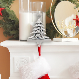 The Christmas Workshop Silver Christmas Tree Stocking Hanging Decoration - Wilko - thumbnail 6