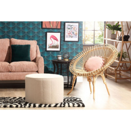 Desser Shanghai Natural Rattan Wicker Chair - Size: Single - Cream - Desser Furniture - Wilko - thumbnail 7