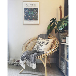 Desser Shanghai Natural Rattan Wicker Chair - Size: Single - Cream - Desser Furniture - Wilko - thumbnail 4