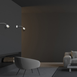 Milagro Maxi White Wall Lamp 230V - Size: 10 x 40 x 40cm - Wilko - thumbnail 5