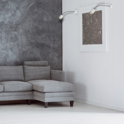 Milagro Maxi White Wall Lamp 230V - Size: 10 x 40 x 40cm - Wilko - thumbnail 3