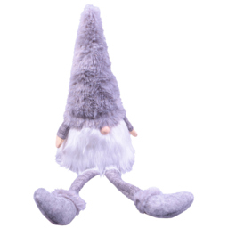 St Helens Grey Long Legged Gonk Christmas Decoration 38cm - Size: 12 x 12 x 38cm - Wilko - thumbnail 1