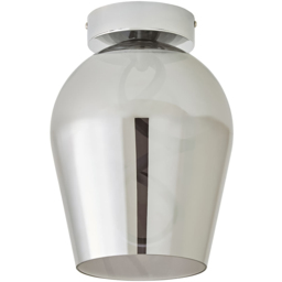 ValueLights Helix Smoked Glass Integrated LED Ceiling Light - Size: 30 x 21.5 x 21.5cm - Smoked Grey - Wilko