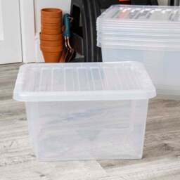 Wham 28L Crystal Storage Box with Lid 5 Pack - Size: 30L - Wilko - thumbnail 7