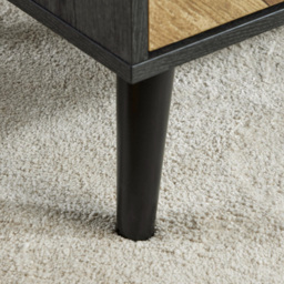 Home Source Dallas Single Drawer Single Shelf Black Coffee Table - Size: 40 x 85 x 50cm - Wilko - thumbnail 7