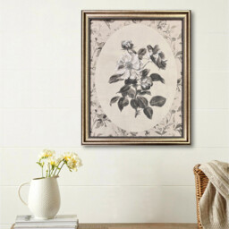 Antique Style Floral Framed Art - Wilko - thumbnail 3
