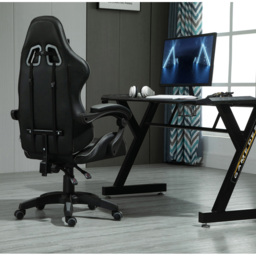 Grey Tilt and Swivel Computer Chair - Size: 117 x 63 x 49cm - MCC - Wilko - thumbnail 7