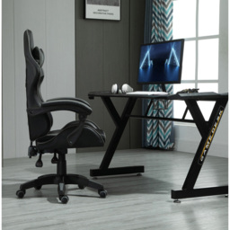 Grey Tilt and Swivel Computer Chair - Size: 117 x 63 x 49cm - MCC - Wilko - thumbnail 5