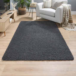My Rug Charcoal Rug 80 x 120cm - Size: 80 x 120 x 2cm - grey - Wilko - thumbnail 3