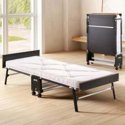 Jay-Be GP80 Single Grand Folding Bed with e-Pocket Tufted Mattress - Black - Wilko - thumbnail 1