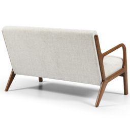 Otis 2 Seater Natural Woven Chenille Sofa - Brown - Wilko - thumbnail 6