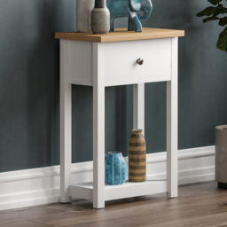Home Vida Brooklyn 2 Drawer Grey Industrial Console Table - Size: 34 x 80 x 74cm - Wilko - thumbnail 7
